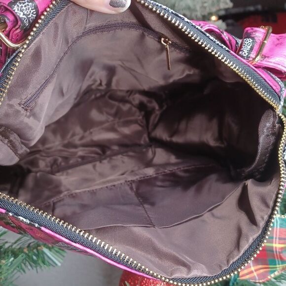 Faux Leather Firebird Pink Backpack - Picture 5 of 10